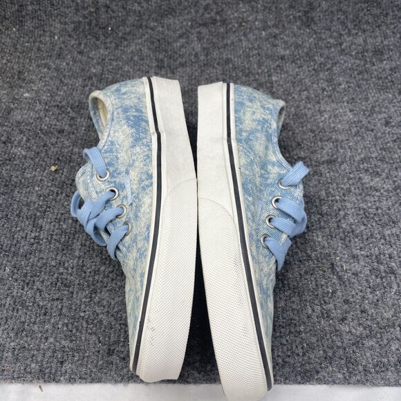 VANS Shoes Women Size 7 AUTHENTIC Denim Winter Sky Blue Canvas Low Sneaker - Picture 12 of 15